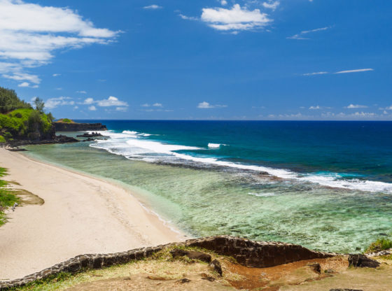 Gris Gris Public Beach in Mauritius.