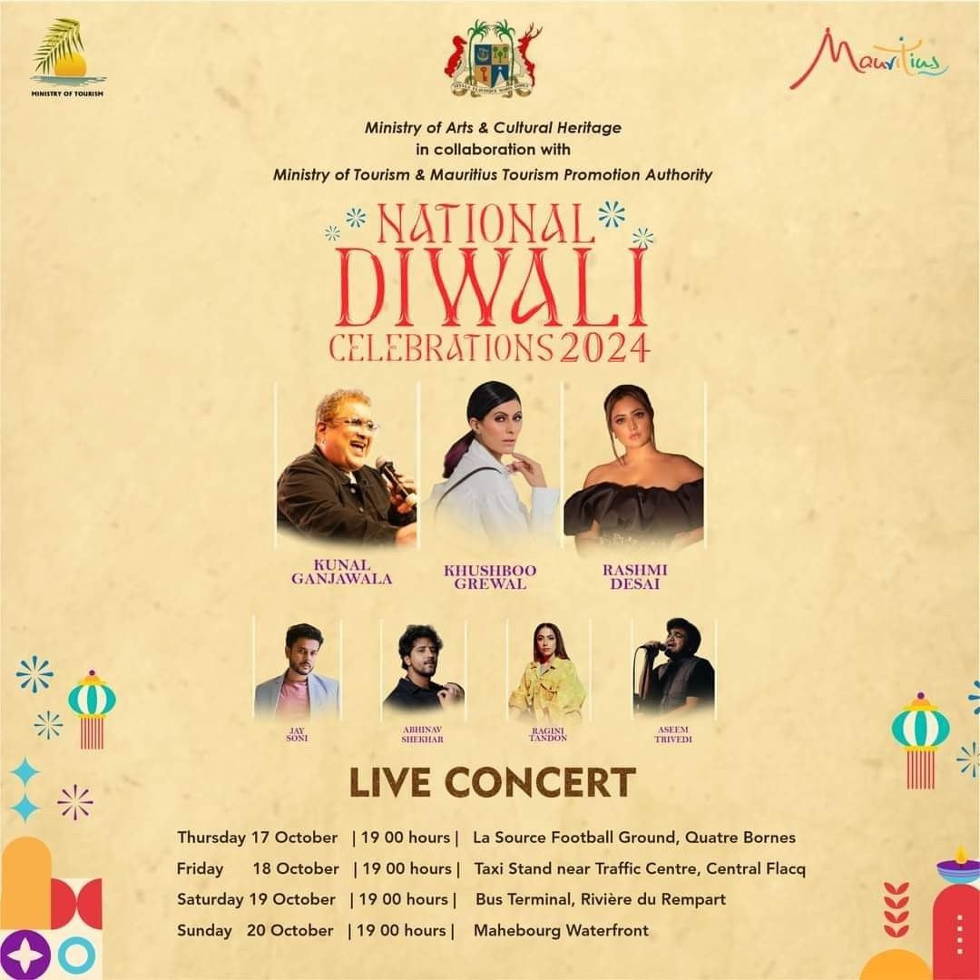 National Diwali Celebrations 2024 in Mauritius Latest Happenings
